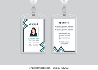 Diseño de Plantilla de tarjeta de identificación de Premium Care