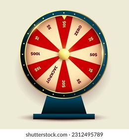 premium casino fortune wheel background spin for fun and entertainment vector