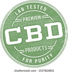 Premium CBD Products Rubber Stamp For Packaging And Marketing
