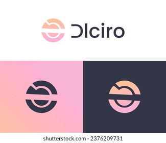 Premium CD abstract modern business logo design template for company