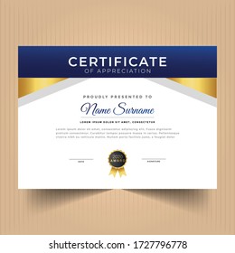 Premium certificate diploma design template