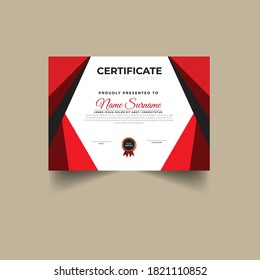 Premium certificate diploma design template
