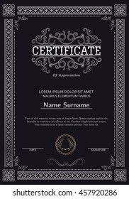 Premium certificate template and frame. 