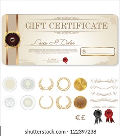 Premium Certificate Template and Ornaments