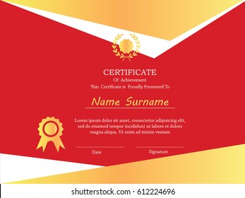 premium certificate template.vector illustration.