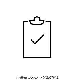 Premium check icon or logo in line style. High quality sign and symbol on a white background. Vector outline pictogram for infographic, web design and app development.