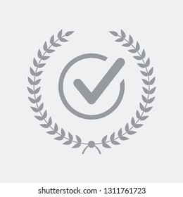 Premium checked guaranteed symbol