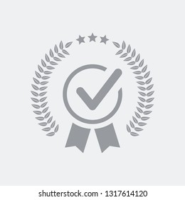 Premium checked guaranteed symbol 
