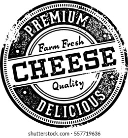 Premium Cheese Vintage Stamp