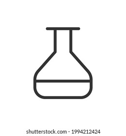 Premium chemical line icon for app, web and UI. Vector stroke sign isolated on a white background. Outline icon of chemical in trendy style.