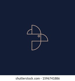 Premium chicken logo with modern concept. Abstract icon chicken vector illustration