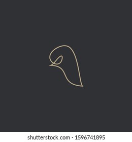 Premium chicken logo with modern concept. Abstract icon chicken vector illustration