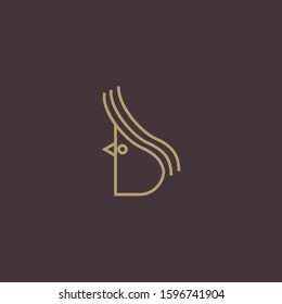 Premium chicken logo with modern concept. Abstract icon chicken vector illustration