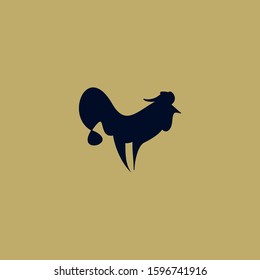 Premium chicken logo with modern concept. Abstract icon chicken vector illustration