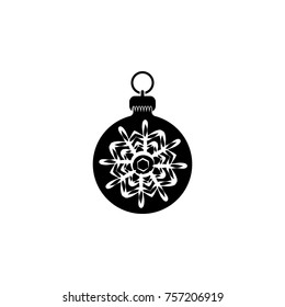 Premium Christmas ball icon. Simple Christmas, New Year icon. Can be used as web element, playing design icon on white background