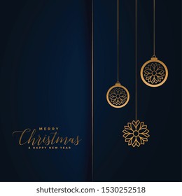 premium christmas festival greeting in royal blue and gold color