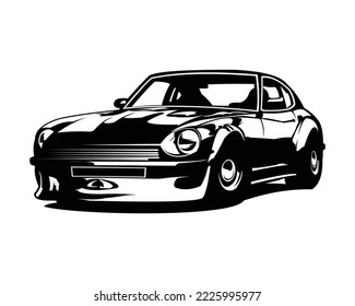 Premium Classic Japanese Sport Car Vector Illustration. Best for JDM Enthusiast Tshirt and Sticker Design