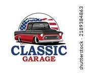 premium Classic Pickup car illustration vector