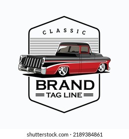 premium Classic Pickup car illustration vector