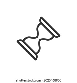Premium clock line icon for app, web and UI. Vector stroke sign isolated on a white background. Outline icon of clock in trendy style.