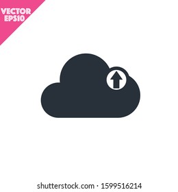 Premium cloud download icon or logo in line style. High quality sign and symbol on a black background. Vector outline pictogram