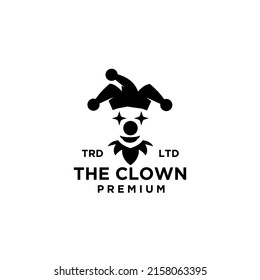 Premium clown  joker logo icon design vector illustration