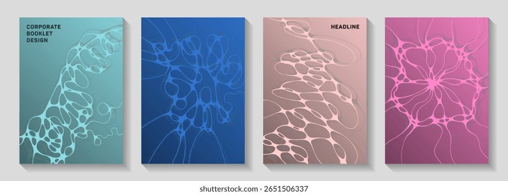 Premium club party flyers. Mobile waves ornament backdrops. Trendy cover vector templates. Disco party posters and banners fluid wavy graphic design.