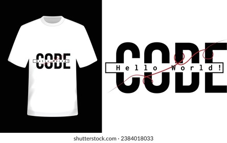 Premium Code T-shirt Design Template.