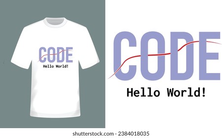 Premium Code T-shirt Design Template.