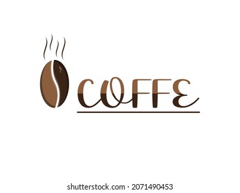 Premium coffe logo vector icon illustration