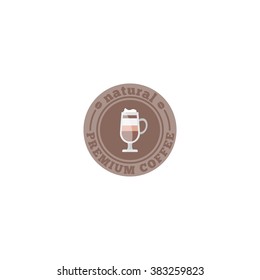 premium coffee logo vector vintage design