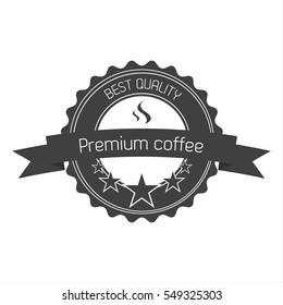 Premium coffee quality label for your cafe and coffee room