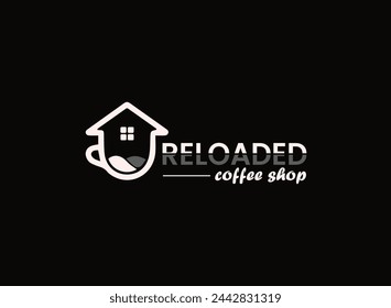 Premium Coffee shop logo design template. Espresso hot drink cup and store sign Vector illustration.