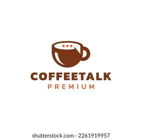 Premium Coffee Talk Logo Design for your business