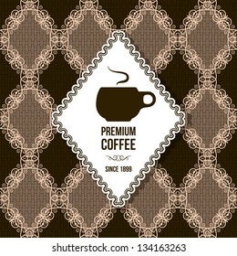 premium coffee vintage background