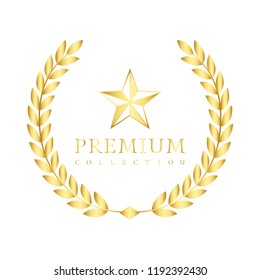 Premium collection badge design vector