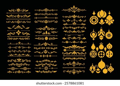 A premium collection of golden border ornament vectors, perfect for elegant designs, invitations, luxury branding, and vintage decorations. High-quality and ready for digital use.
