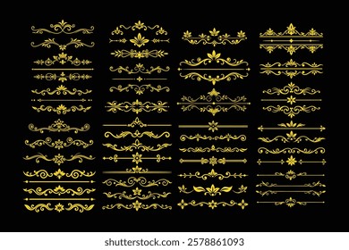 A premium collection of golden border ornament vectors, perfect for elegant designs, invitations, luxury branding, and vintage decorations. High-quality and ready for digital use.
