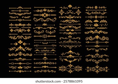 A premium collection of golden border ornament vectors, perfect for elegant designs, invitations, luxury branding, and vintage decorations. High-quality and ready for digital use.
