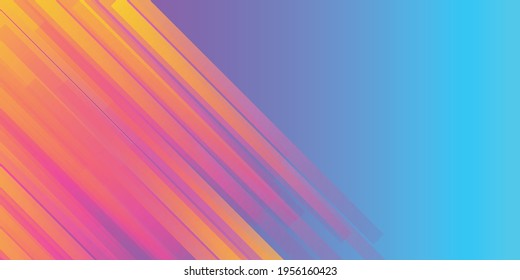 Premium colorful abstract background with dynamic shadow on background. Vector background. Blue and orange gradient background