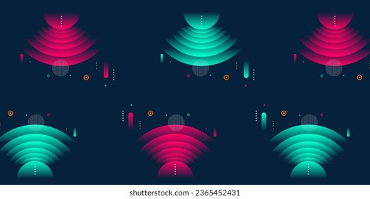 Premium colorful abstract background with geometric gradient modern shapes