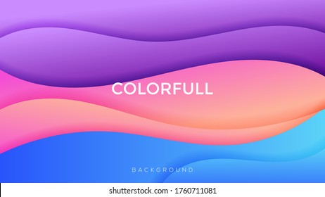 Premium colorful vector background with gradient color background. Vector background for wallpaper. Eps10
