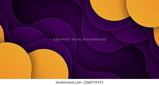 Premium colorful wave clouds abstract background with gradient orange and purple color on background. Eps10 vector