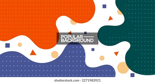Premium colorful wavy abstract background with gradient orange, green and purple soft color on background. Eps10 vector