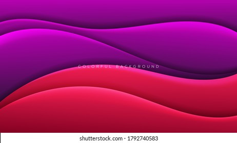 fondo ondulado de color premium con color suave gradiente sobre el fondo. Fondo vectorial. Ep10