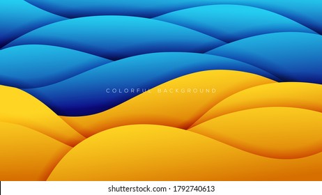 premium colorful wavy background with gradient soft color on background. Vector background. Ep10