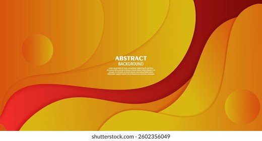 Premium colorful wavy background with soft orange and red gradient in the background. Eps10