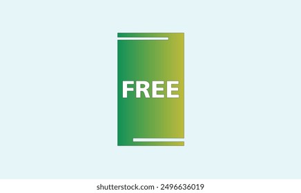 Premium colourful free text tag vector design for use.