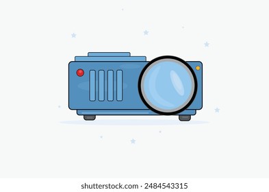 Premium colourful projector electronic  vector illustration for use.