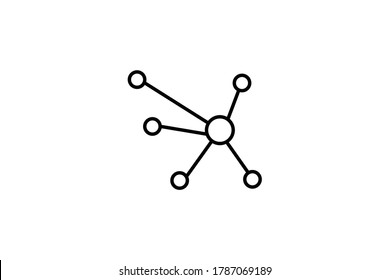 Premium connection icon or logo in line style. High quality sign and symbol on a white background. Vector outline pictogram for info graphic, web design and app development.